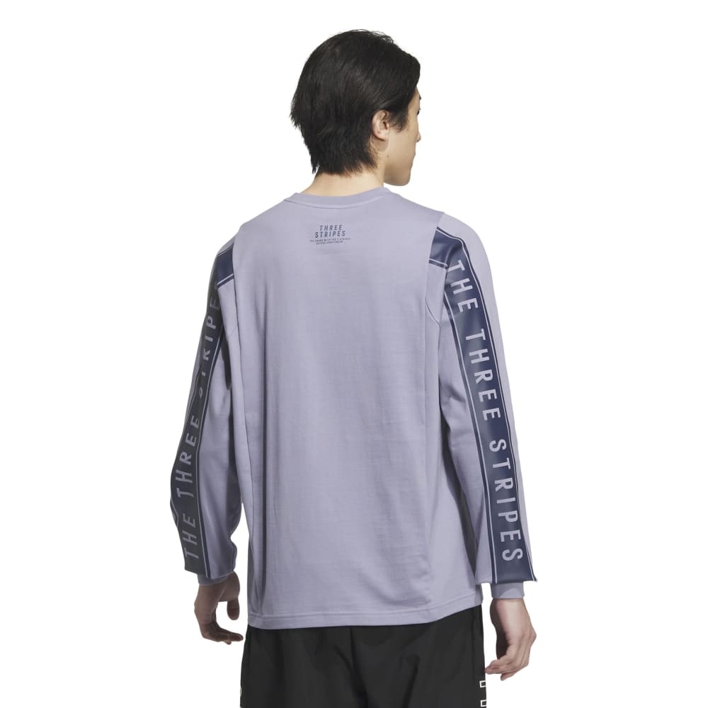アディダス（adidas）（メンズ）ワーディングパック ルーズフィット シングルジャージー 長袖Tシャツ KWX96-JG8589