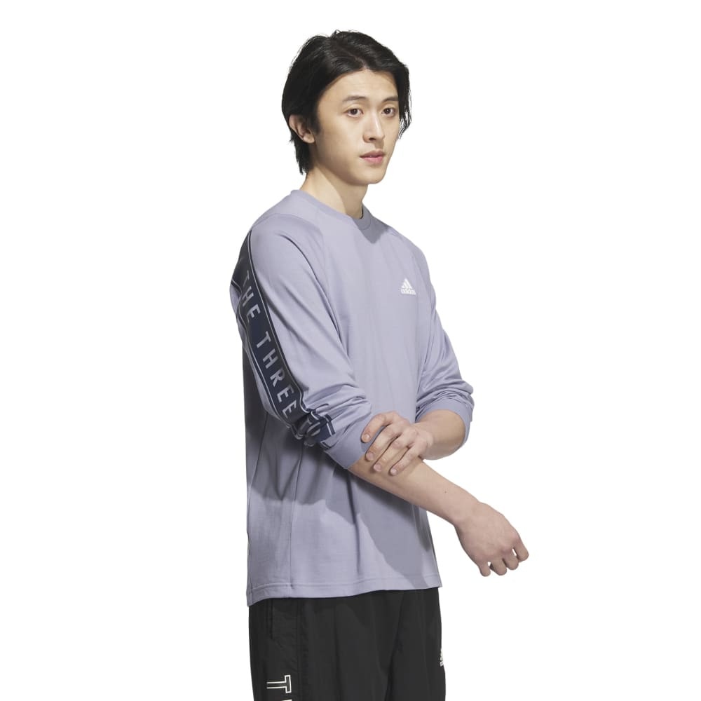 アディダス（adidas）（メンズ）ワーディングパック ルーズフィット シングルジャージー 長袖Tシャツ KWX96-JG8589