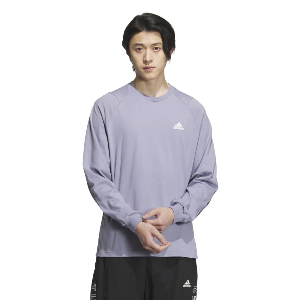 アディダス（adidas）（メンズ）ワーディングパック ルーズフィット シングルジャージー 長袖Tシャツ KWX96-JG8589