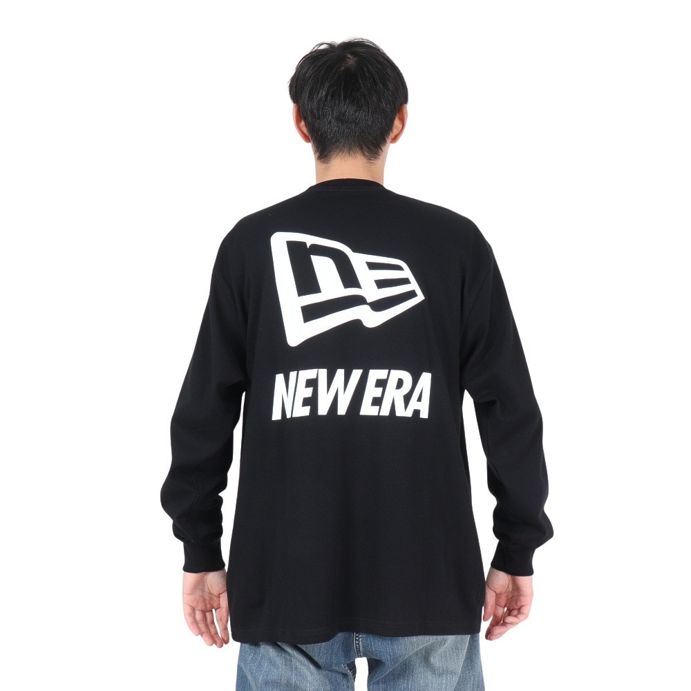 ニューエラ（NEW ERA）（メンズ、レディース）長袖 オーバーサイズド パフォーマンス Tシャツ Flag&Wordmark 14312833