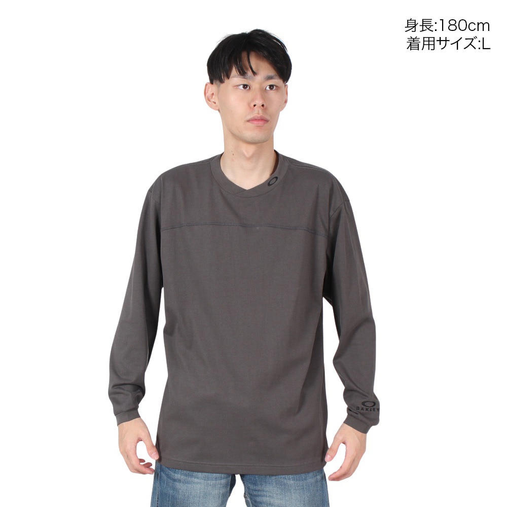 オークリー（OAKLEY）（メンズ）ESSEN 長袖Tシャツ CURVE FOA407332-22H