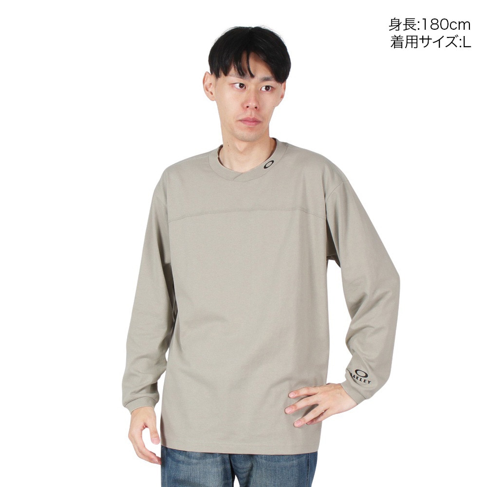 オークリー（OAKLEY）（メンズ）ESSEN 長袖Tシャツ CURVE FOA407332-89C