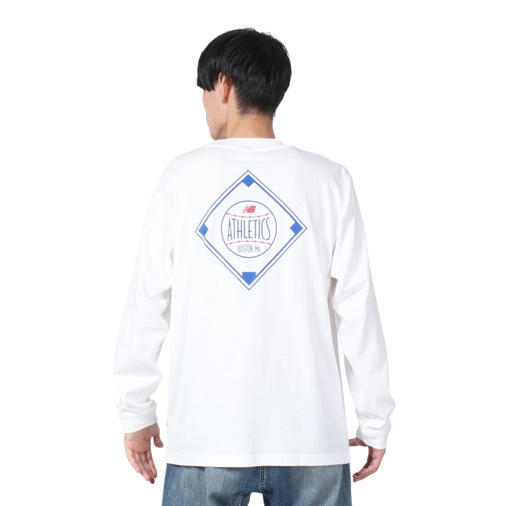ニューバランス（new balance）（メンズ）ダイアモンド ロングスリーブTシャツ MT43949WT