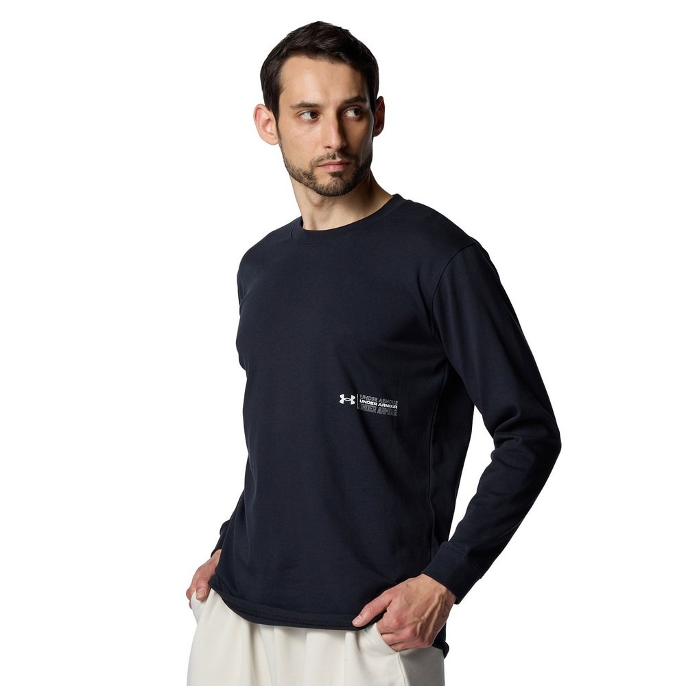 アンダーアーマー（UNDER ARMOUR）（メンズ）ヘビーウエイト グラフィック ロングスリーブTシャツ 6003082 002