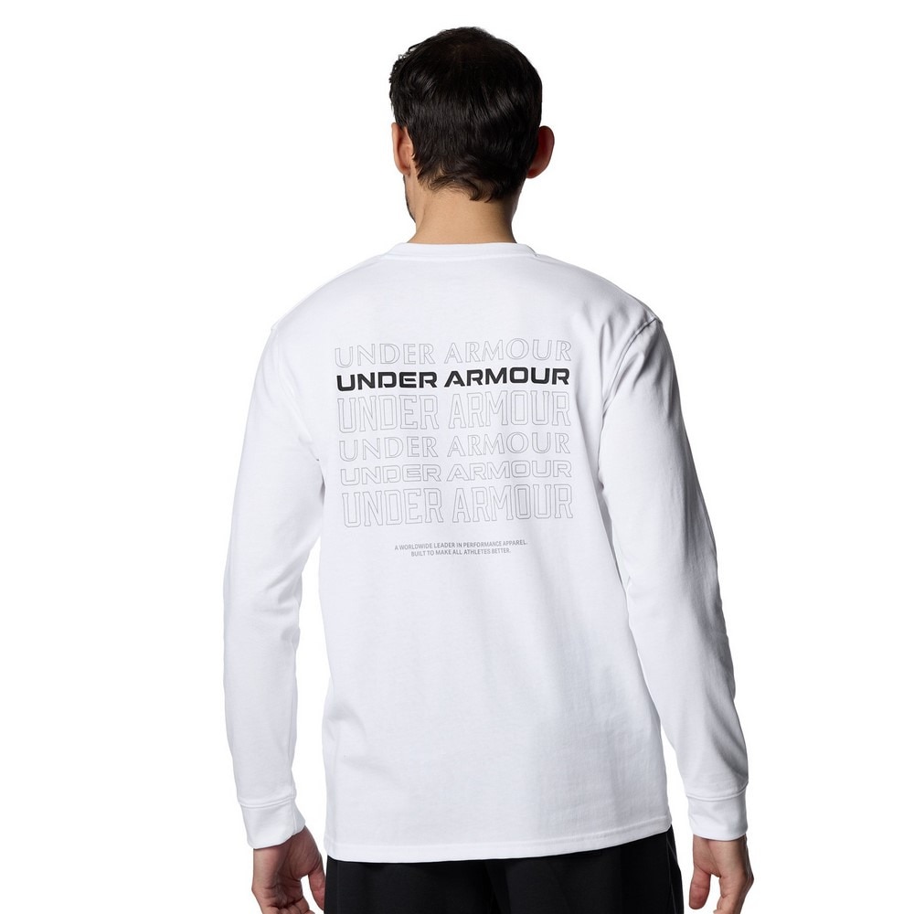 アンダーアーマー（UNDER ARMOUR）（メンズ）ヘビーウエイト グラフィック ロングスリーブTシャツ 6003082 100