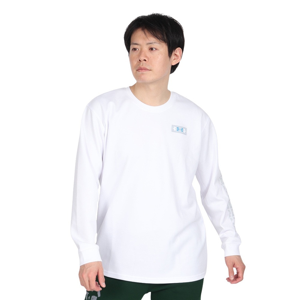 アンダーアーマー（UNDER ARMOUR）（メンズ）ヘビーウエイト アンプリファイ ノベルティ ロゴ 半袖Tシャツ 6003579 100
