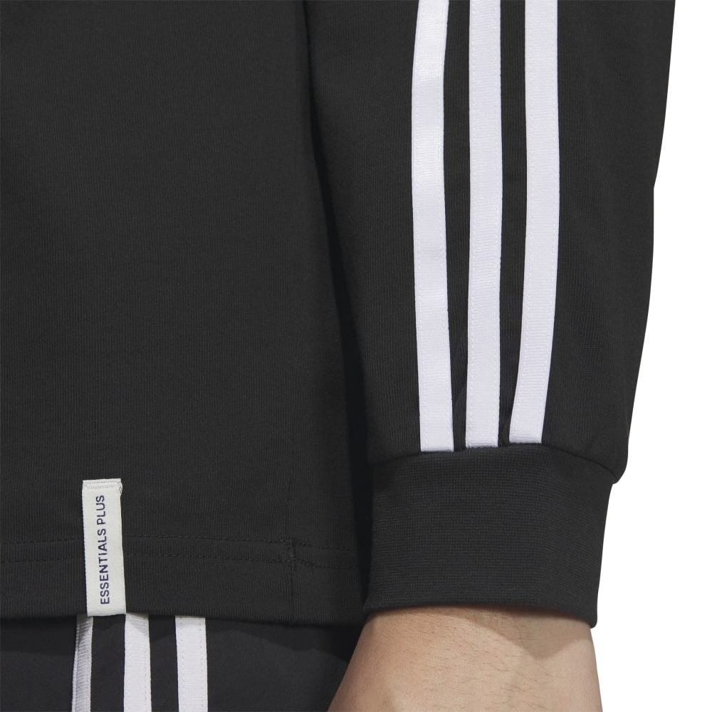 アディダス（adidas）（メンズ）エッセンシャルズ プラス ルーズフィット スリーストライプス 長袖Tシャツ JUP88-JW6934