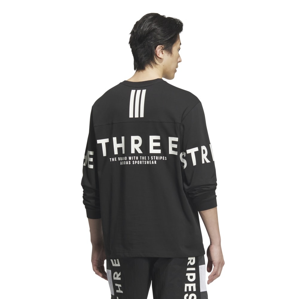 アディダス（adidas）（メンズ）ワーディング パック ルーズフィット ヘビーシングルジャージー 長袖Tシャツ KQD24-JM2076