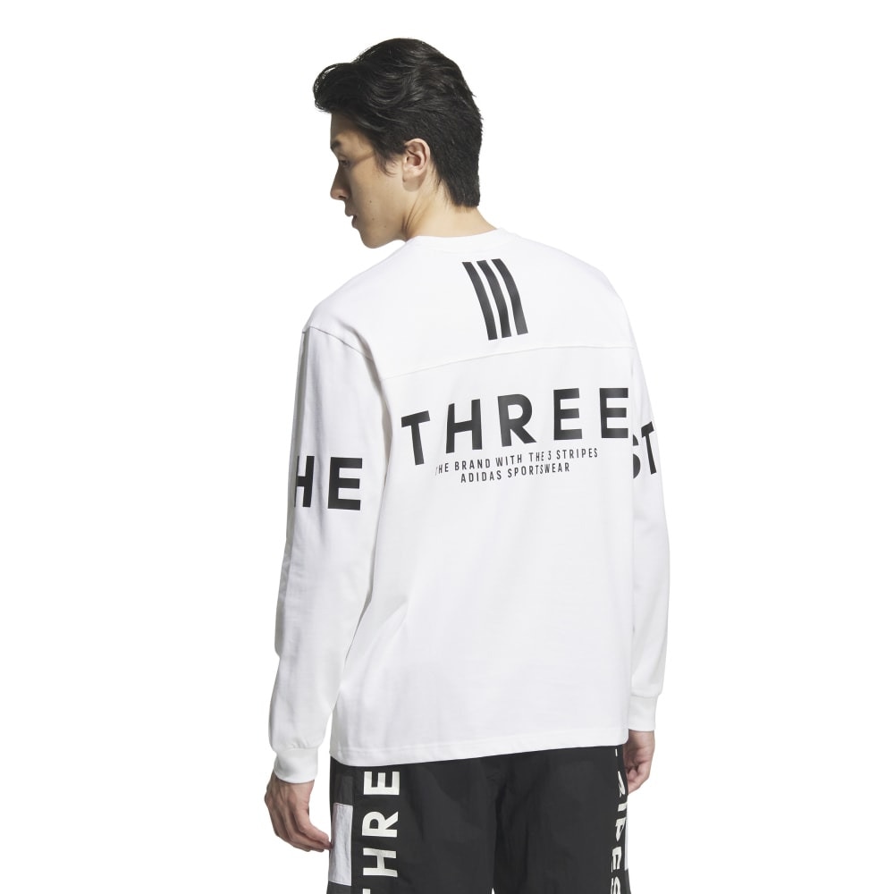 アディダス（adidas）（メンズ）ワーディング パック ルーズフィット ヘビーシングルジャージー 長袖Tシャツ KQD24-JM2077