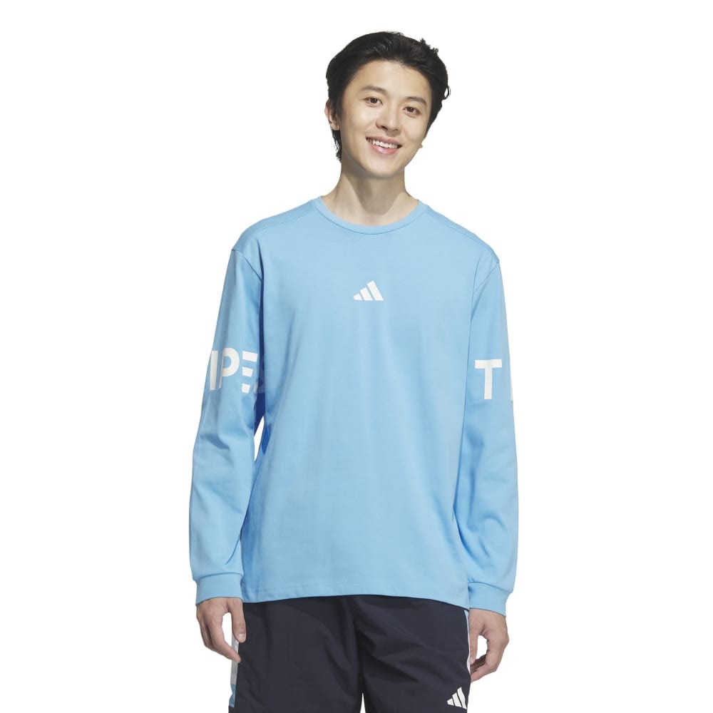 アディダス（adidas）（メンズ）ワーディング パック ルーズフィット ヘビーシングルジャージー 長袖Tシャツ KQD24-JM2078