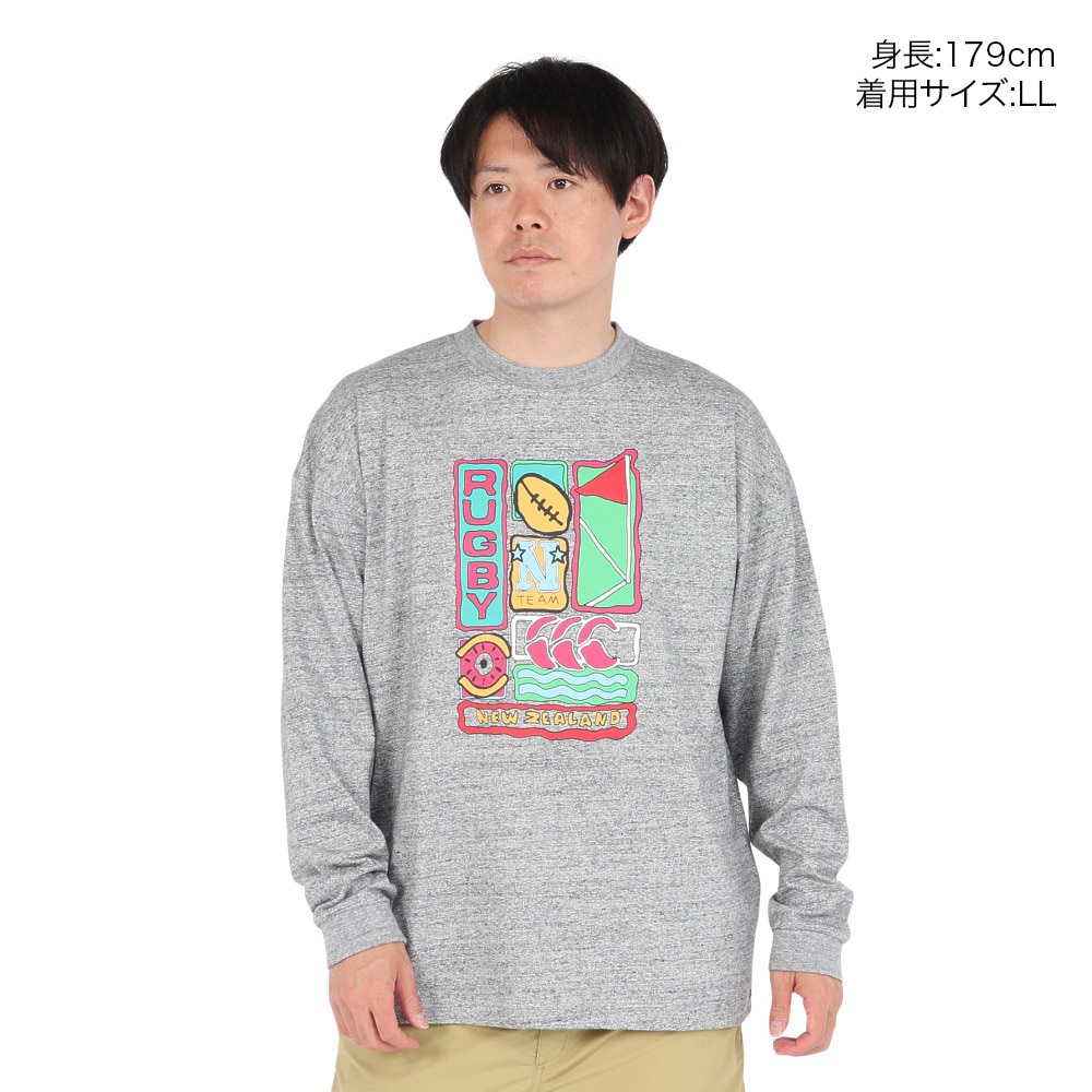 カンタベリー（canterbury）（メンズ、レディース）ロングスリーブ Tシャツ RA425120 15