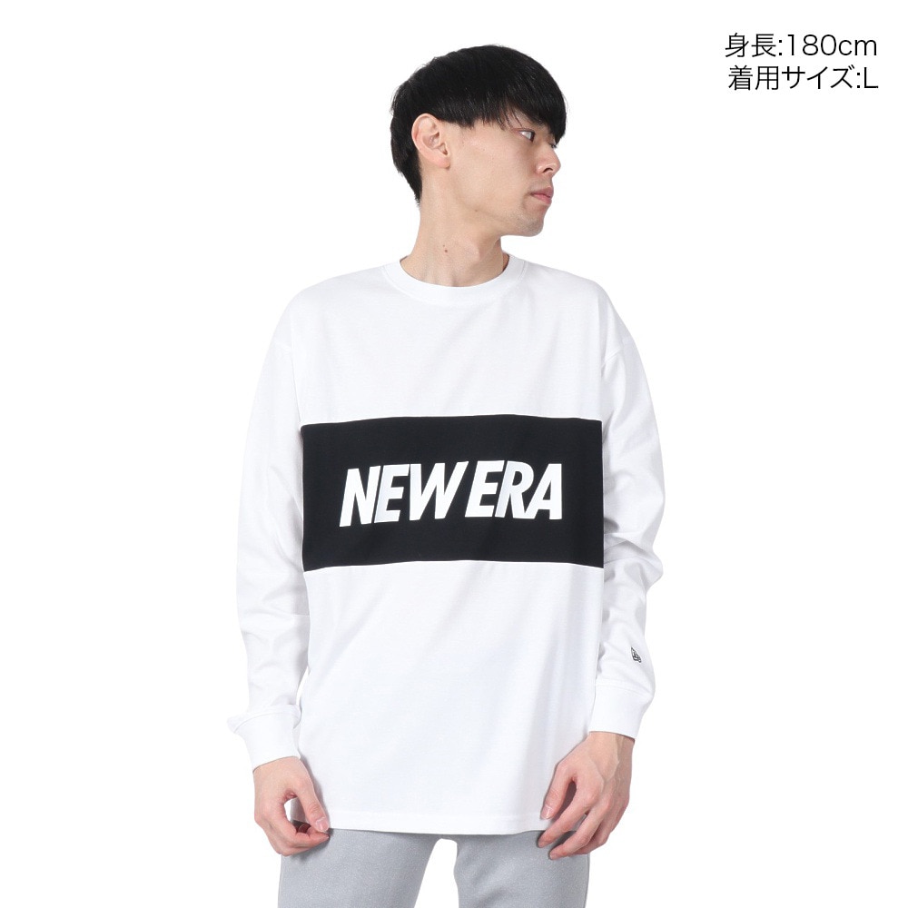 ニューエラ（NEW ERA）（メンズ、レディース）オーバーサイズド パフォーマンス長袖Tシャツ Wordmark Logo 14410183