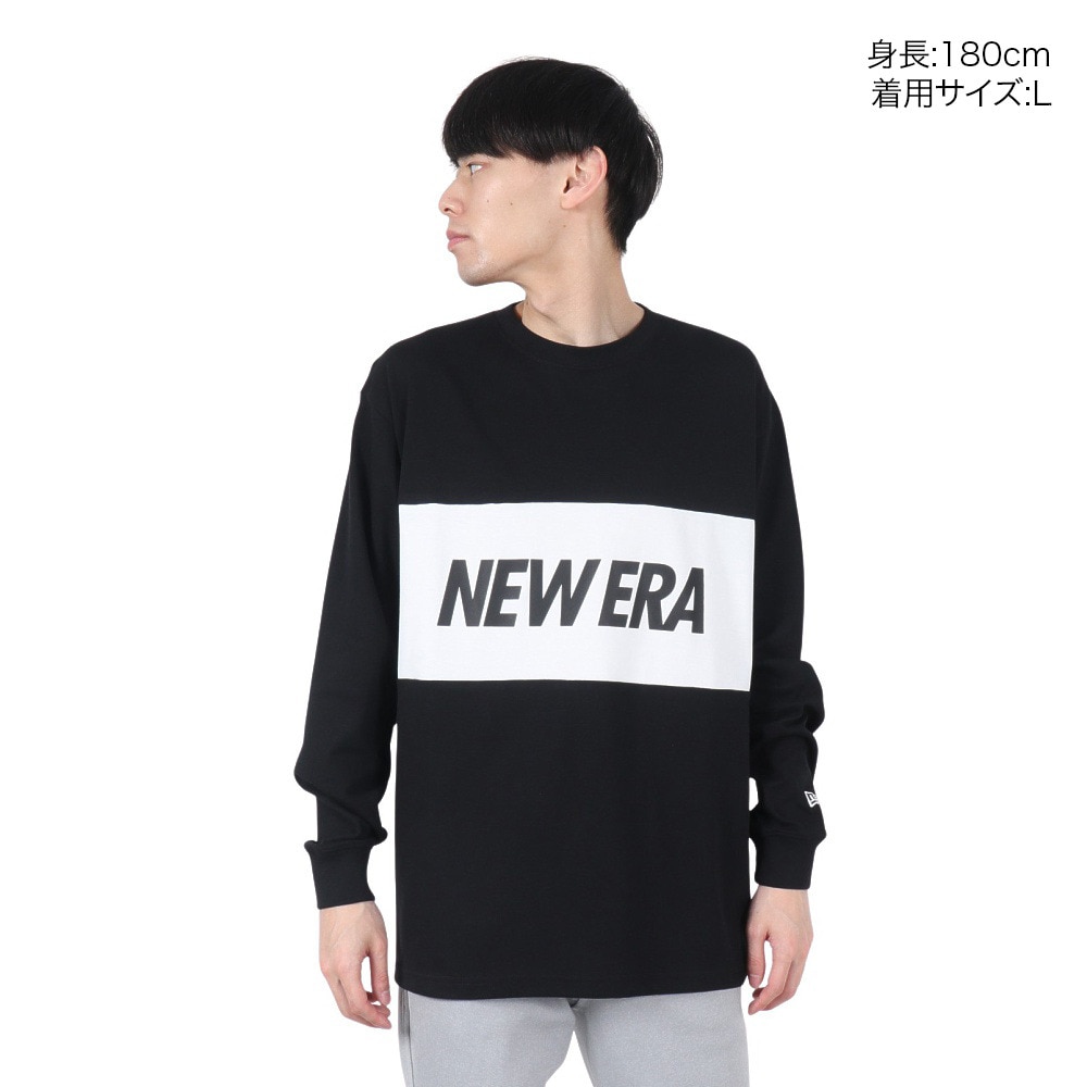 ニューエラ（NEW ERA）（メンズ、レディース）オーバーサイズド パフォーマンス長袖Tシャツ Wordmark Logo 14410184
