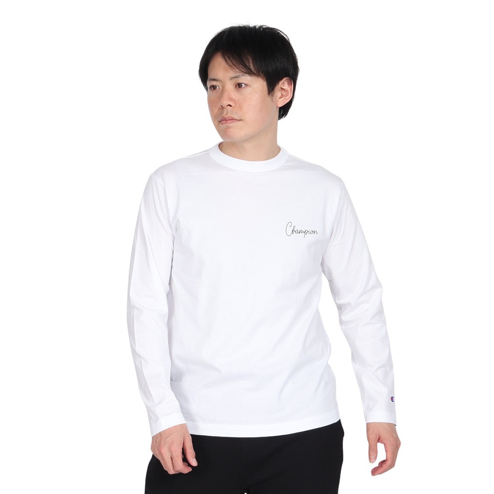 チャンピオン-ヘリテイジ（CHAMPION-HERITAGE）（メンズ）BA HANDWRITTEN GR 長袖Tシャツ C3-B408 010