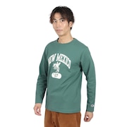 (メンズ)BA カレッジ GR ロゴ 長袖Tシャツ C3-B410 560