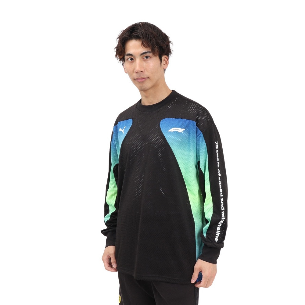 プーマ（PUMA）（メンズ）F1 オーバーサイズ 長袖Tシャツ 631642 01 WHT