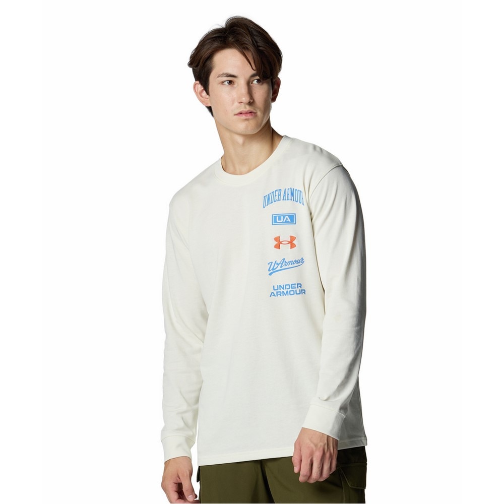 アンダーアーマー（UNDER ARMOUR）（メンズ）ヘビーウエイト グラフィック ロングスリーブ Tシャツ 6010348 114
