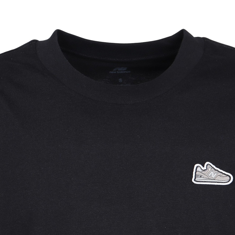 ニューバランス（new balance）（メンズ）574シューパッチ長袖Tシャツ MT53810BK