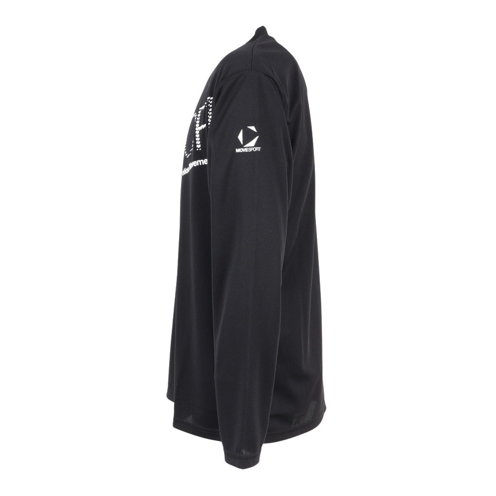 デサント（DESCENTE）（メンズ）ドライメッシュ ビックロゴ長袖シャツ ST5FLT00M BK00