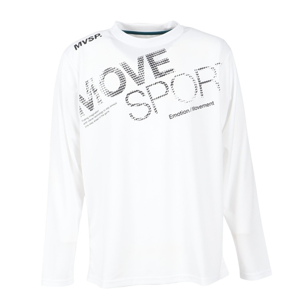 デサント（DESCENTE）（メンズ）ドライメッシュ ビックロゴ長袖シャツ ST5FLT00M WH00