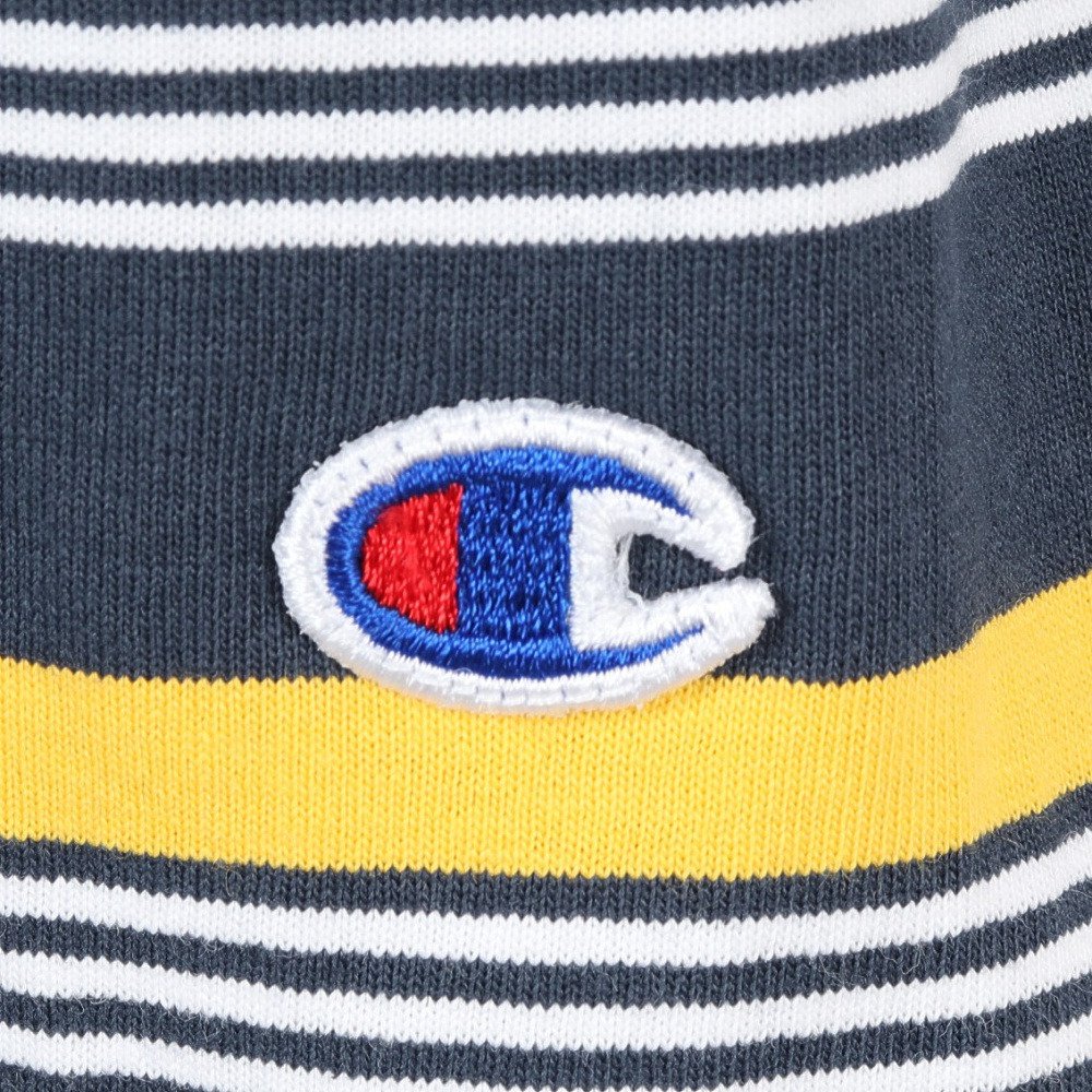 チャンピオン（CHAMPION）（メンズ）16s ボーダー 長袖Tシャツ C3-C405 370