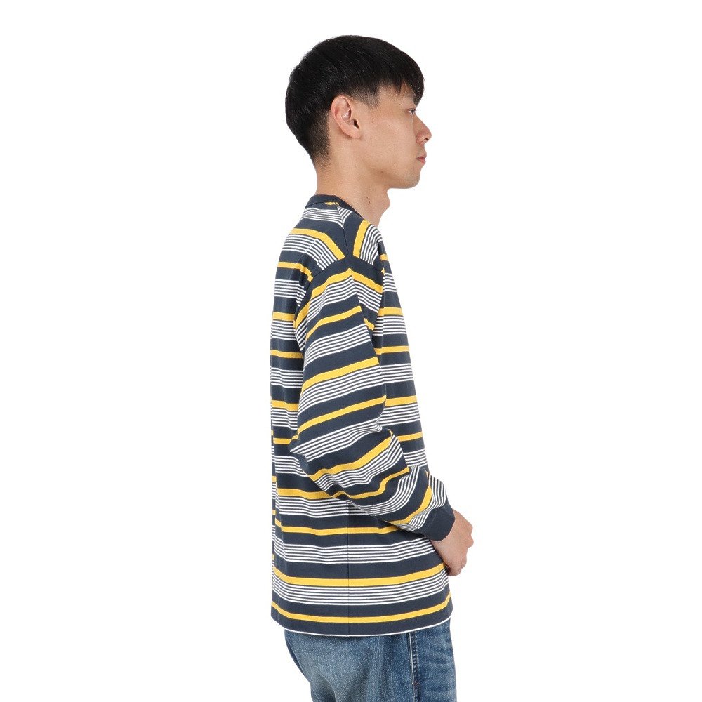 チャンピオン（CHAMPION）（メンズ）16s ボーダー 長袖Tシャツ C3-C405 370