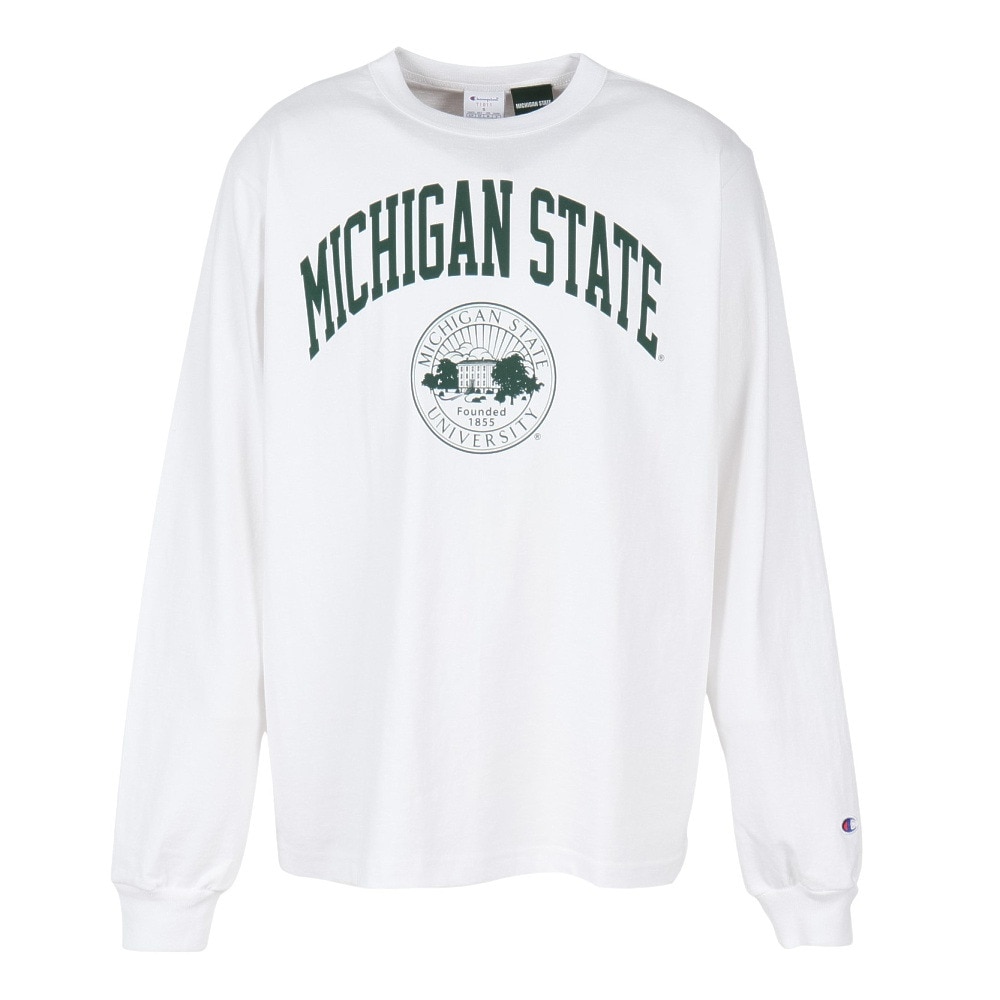 チャンピオン-ヘリテイジ（CHAMPION-HERITAGE）（メンズ）USA T1011 長袖Tシャツ Michigan State University C5-C405 010