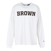 (メンズ)USA T1011 長袖Tシャツ BROWN C5-C406 010