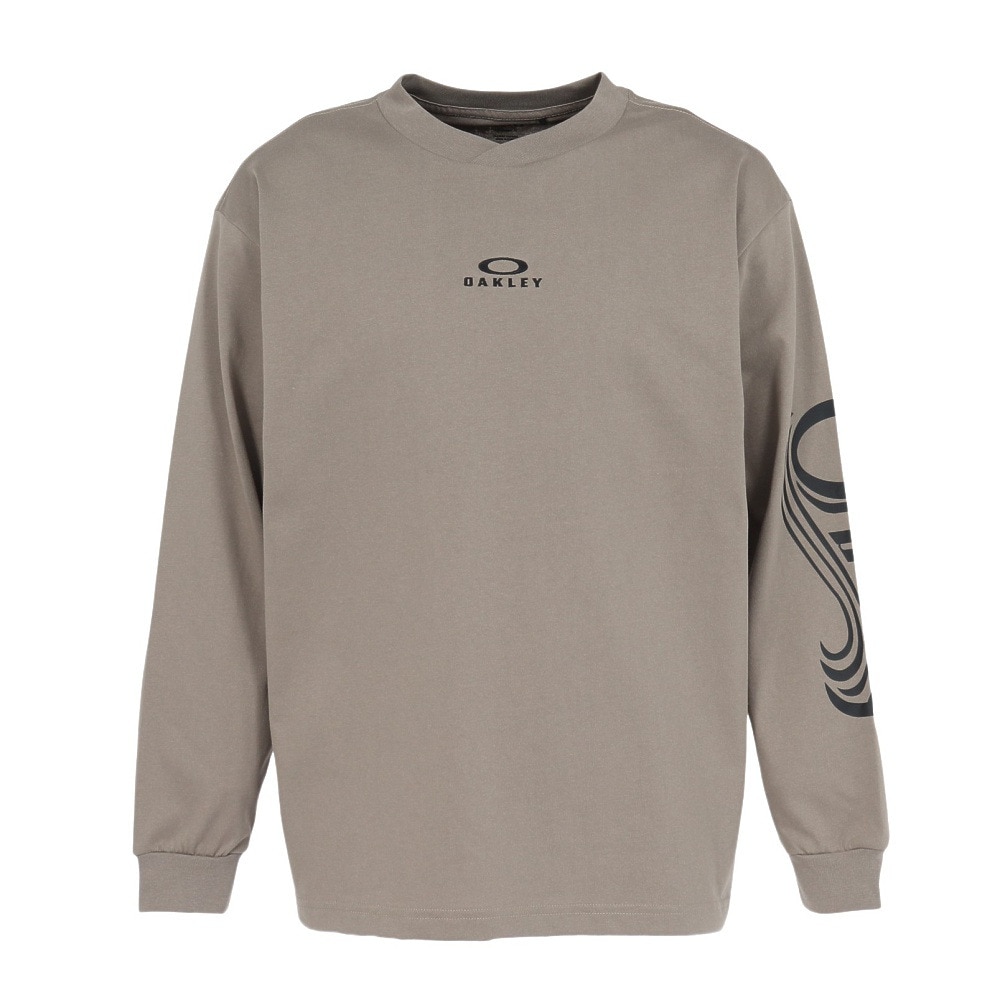 オークリー（OAKLEY）（メンズ）ESSEN 長袖Tシャツ CURVE FOA408446-881