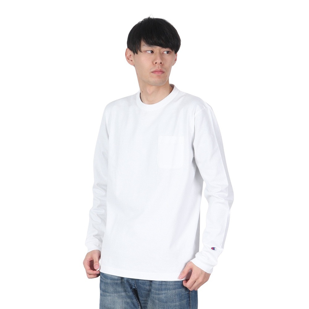 ＣＨＡＭＰＩＯＮ ＨＥＲＩＴＡＧＥ Tシャツ メンズ 長袖 C5-P401 010 オンライン価格 Ｌ 10 ウェア