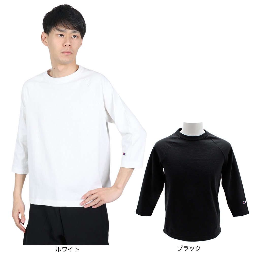 チャンピオン-ヘリテイジ（CHAMPION-HERITAGE）（メンズ）ラグラン3/4スリーブ Tシャツ C5-P404 010