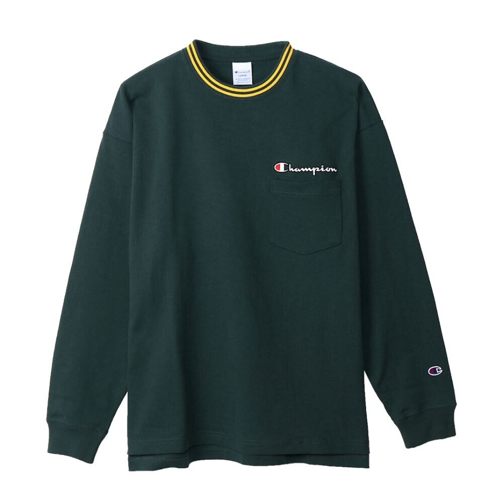  Tシャツ メンズ 長袖 リブロゴ  C3-R403 570
