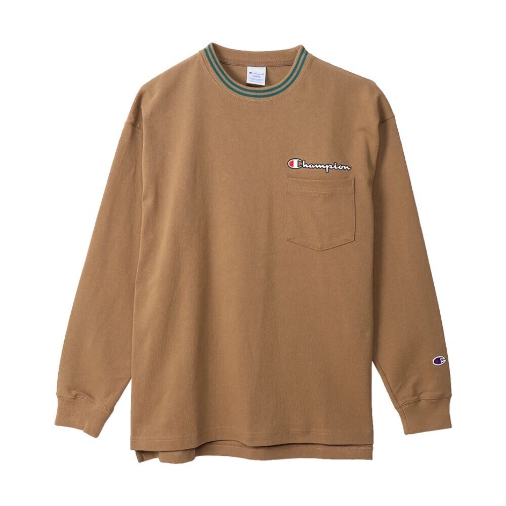  Tシャツ メンズ 長袖 リブロゴ  C3-R403 770