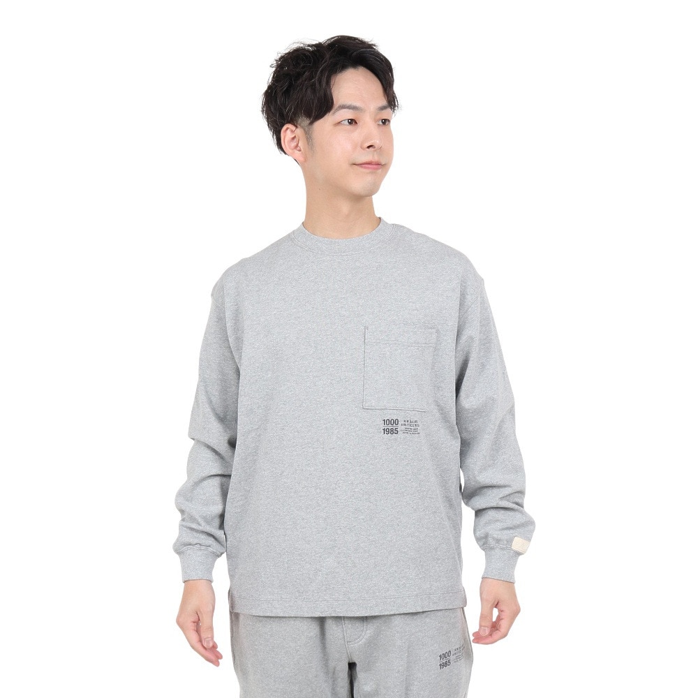 ニューバランス（new balance）（メンズ）長袖Tシャツ メンズ 1000 レギュラーフィット AMT25023HGR