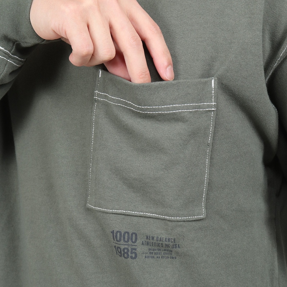 ニューバランス（new balance）（メンズ）長袖Tシャツ メンズ 1000 レギュラーフィット AMT25023NSE