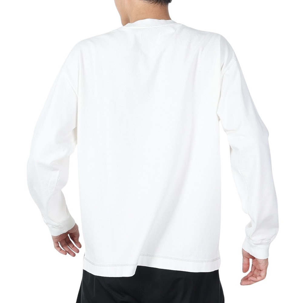 ニューバランス（new balance）（メンズ）長袖Tシャツ メンズ 白 1000 レギュラーフィット AMT25023SST