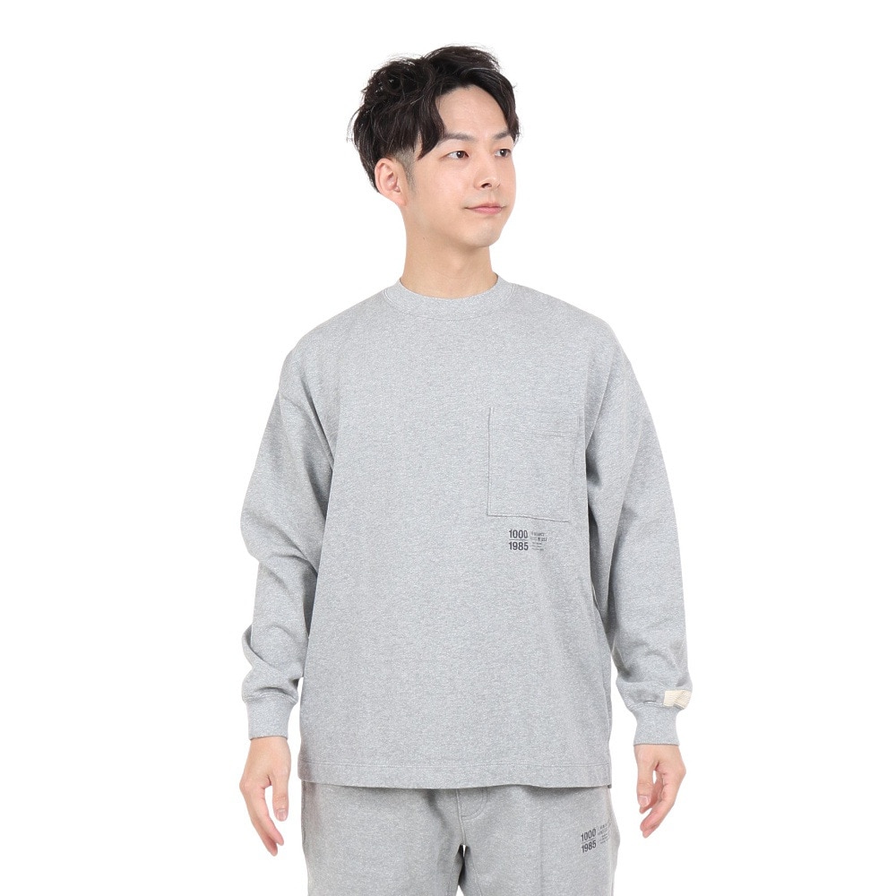 ニューバランス（new balance）（メンズ）長袖Tシャツ メンズ 1000 オーバーサイズフィット AMT25024HGR