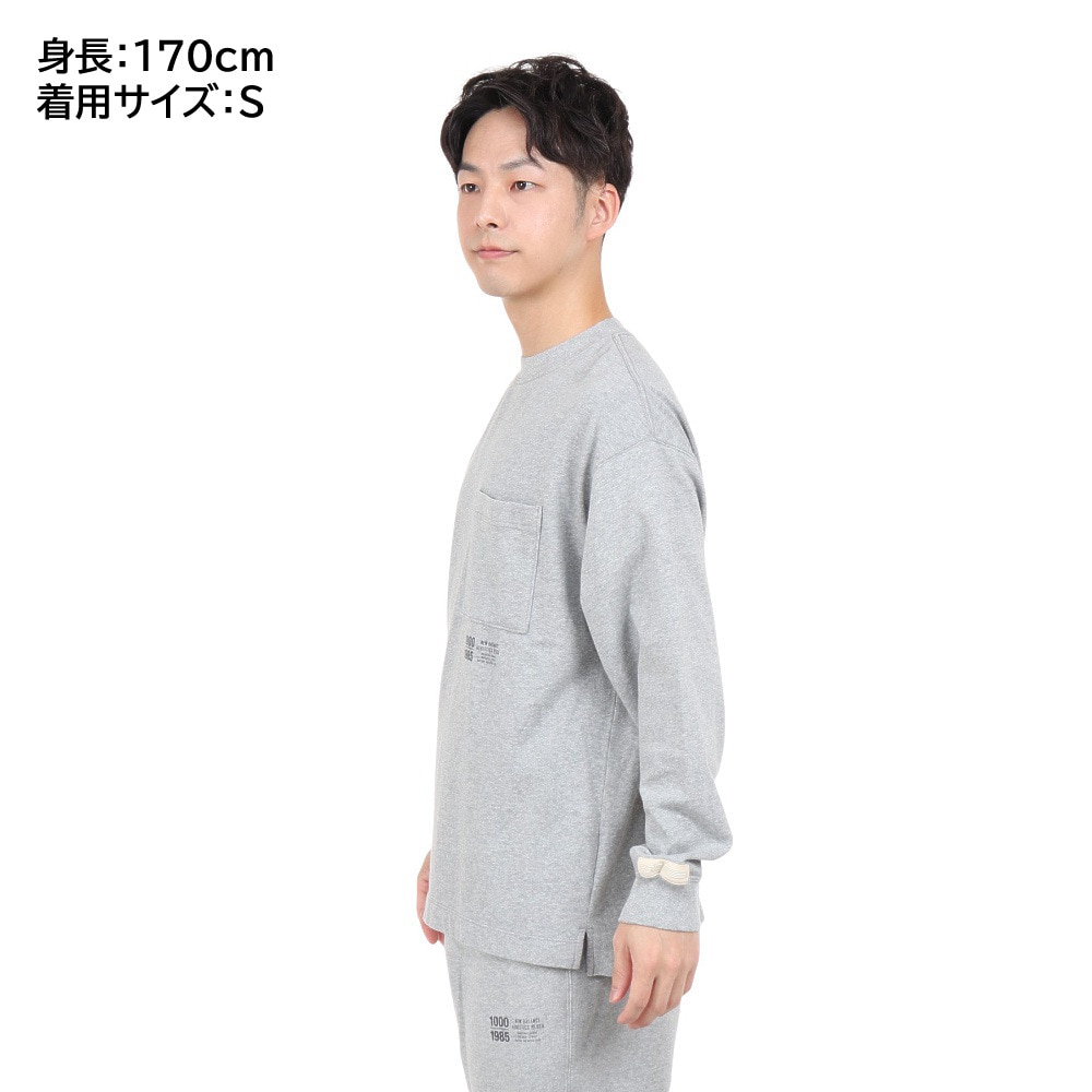 ニューバランス（new balance）（メンズ）長袖Tシャツ メンズ 1000 オーバーサイズフィット AMT25024HGR