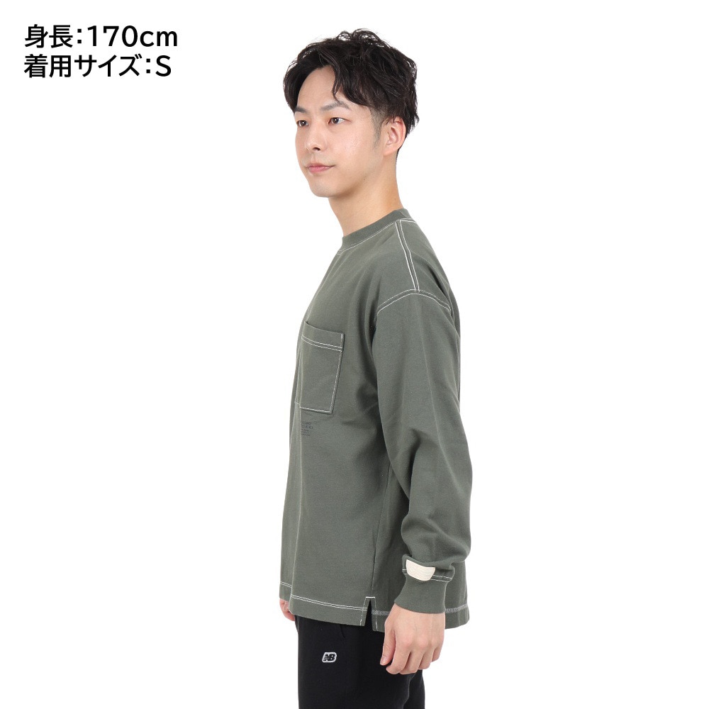 ニューバランス（new balance）（メンズ）長袖Tシャツ メンズ 1000 オーバーサイズフィット AMT25024NSE