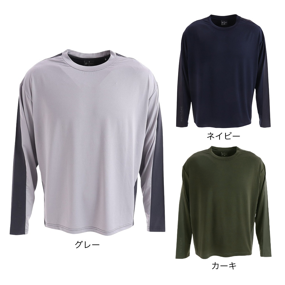 ウィッテム（HUITIEME）（メンズ）ハイブリット ロングTシャツ 191-27911-098