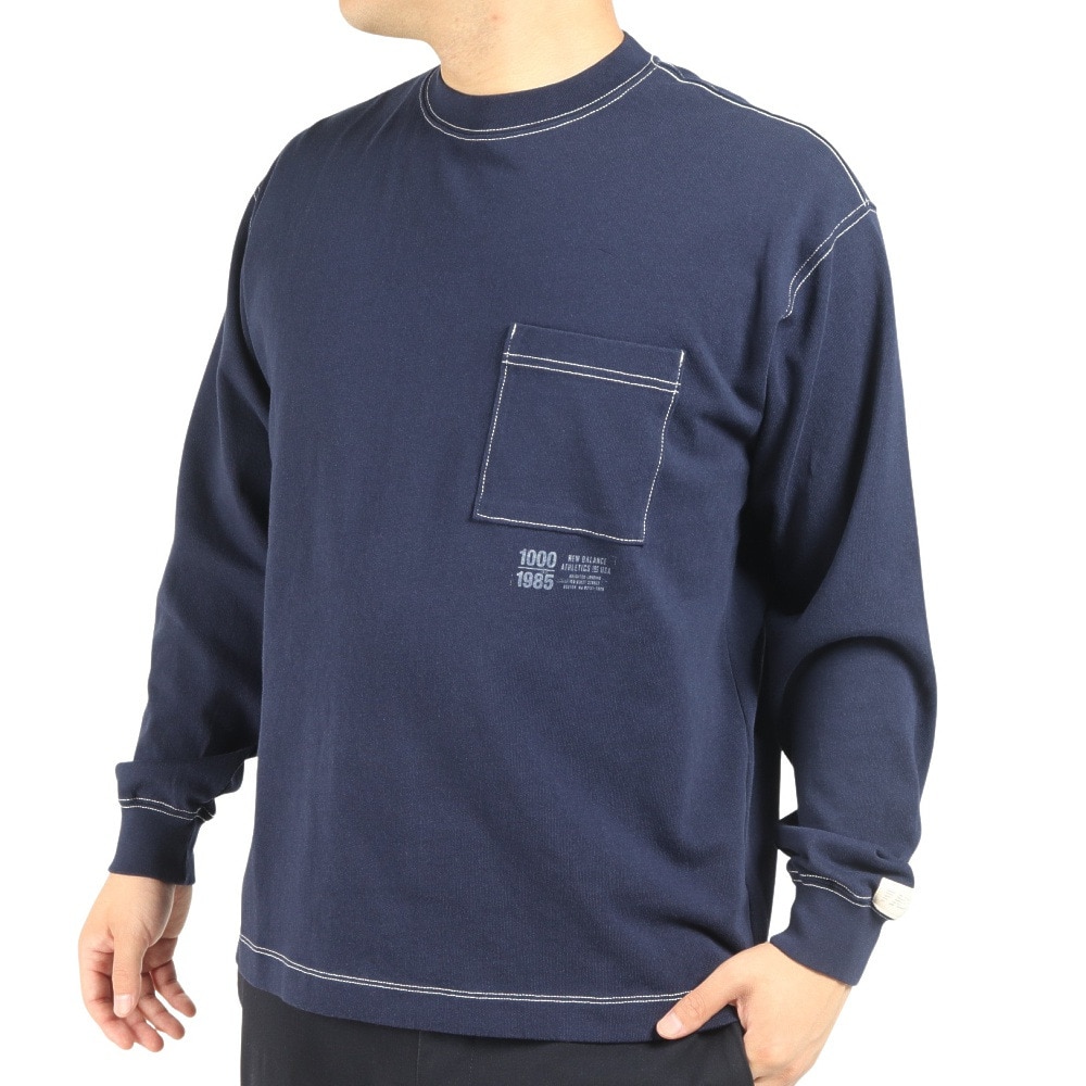 ニューバランス（new balance）（メンズ）長袖Tシャツ メンズ 1000 AMT25023PGM