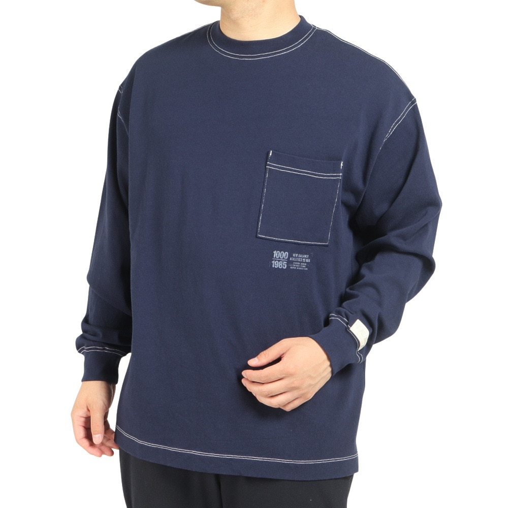ニューバランス（new balance）（メンズ）長袖Tシャツ メンズ 1000 AMT25024PGM