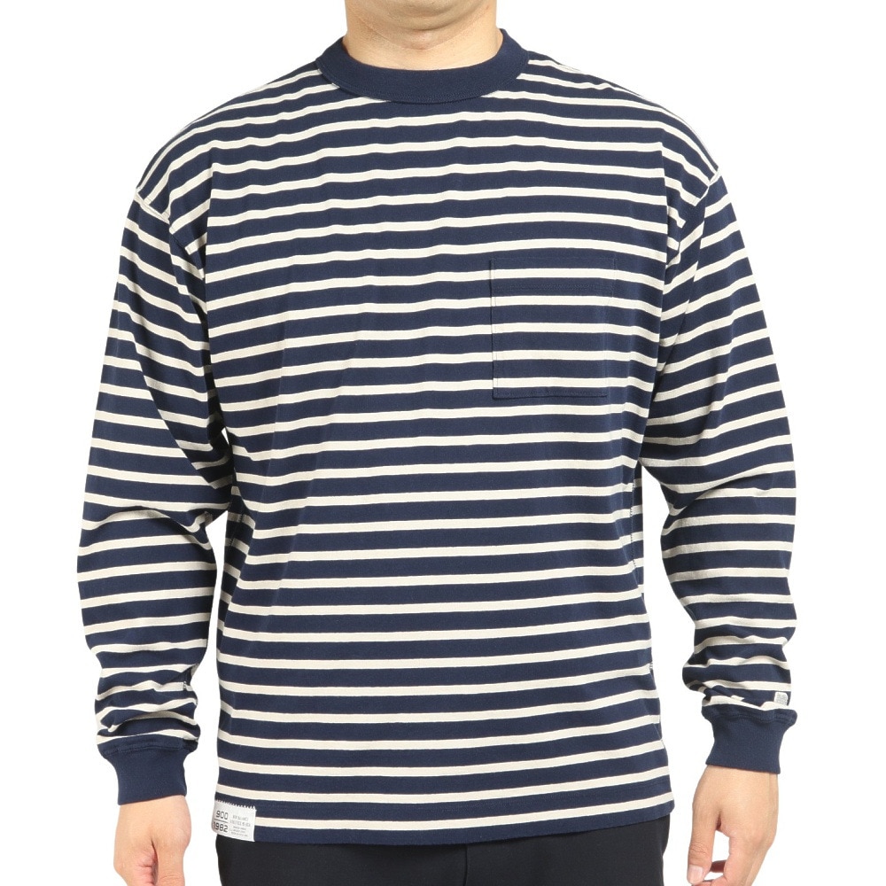 ニューバランス（new balance）（メンズ）長袖Tシャツ メンズ 900 ストライプ AMT25069NML