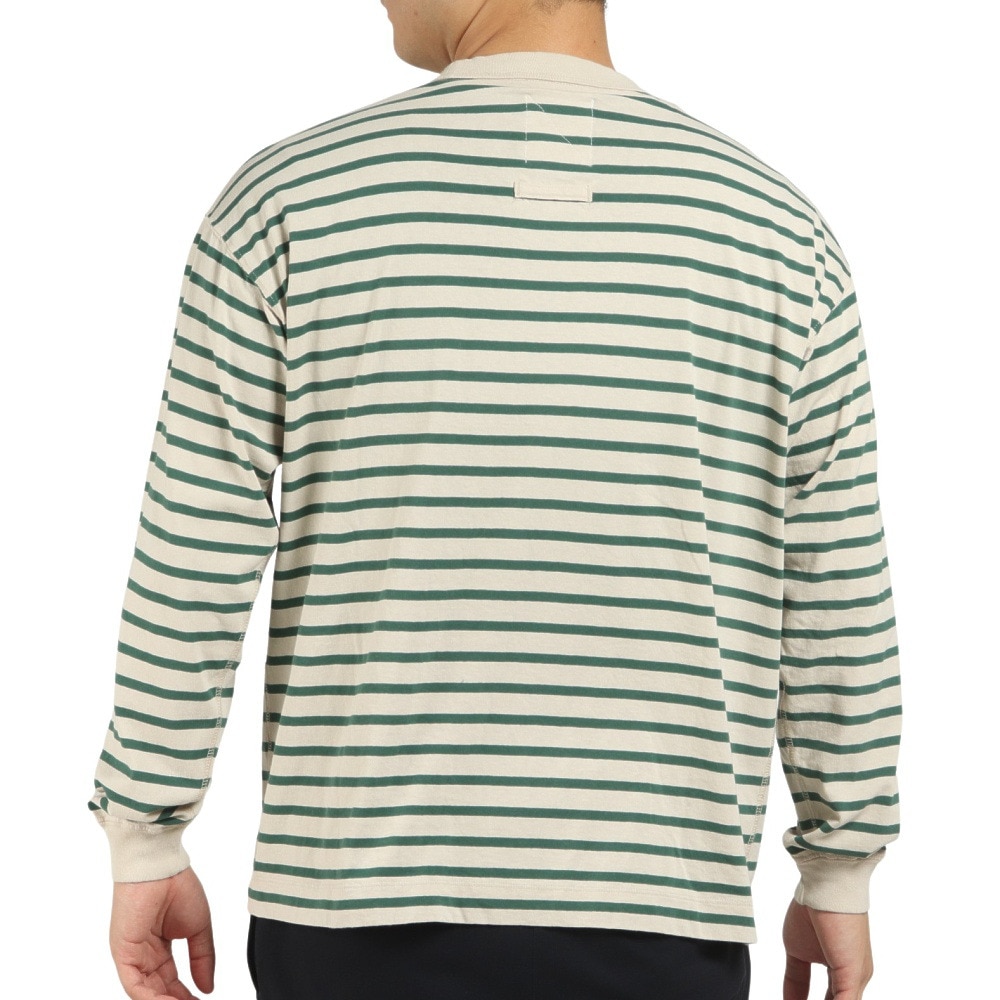 ニューバランス（new balance）（メンズ）Tシャツ 長袖 メンズ 900 ストライプ AMT25069TWF ロンT