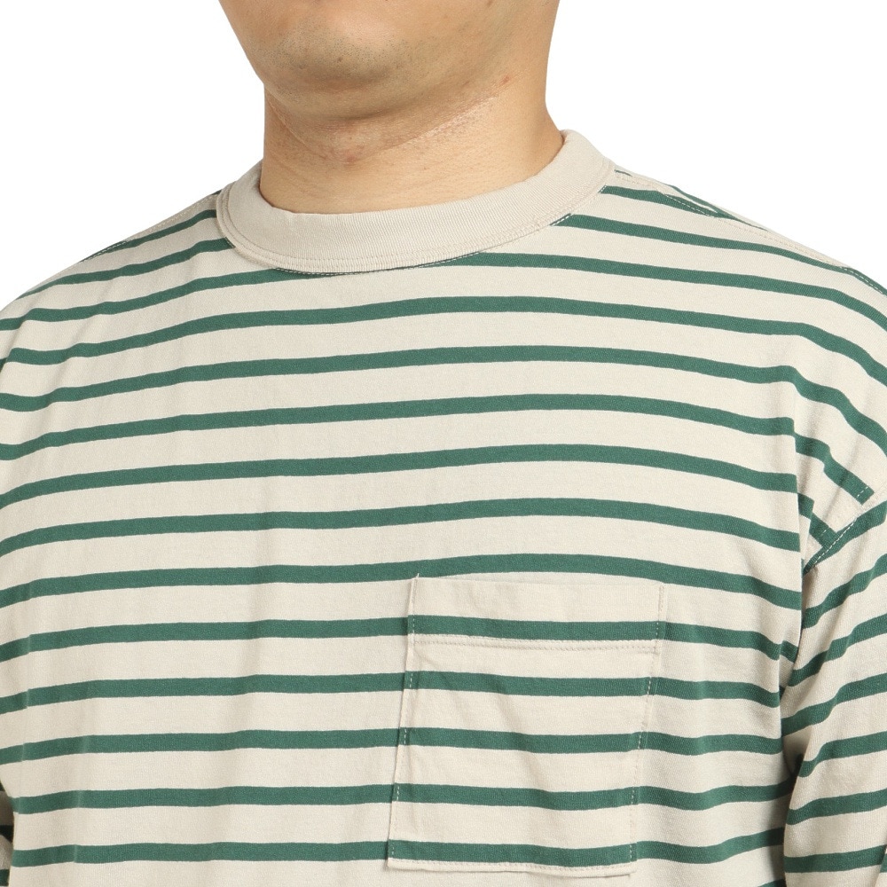 ニューバランス（new balance）（メンズ）Tシャツ 長袖 メンズ 900 ストライプ AMT25069TWF ロンT