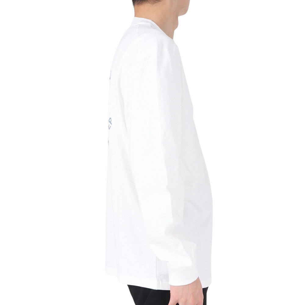 プーマ（PUMA）（メンズ）長袖Tシャツ メンズ バックプリントプリントTシャツ 674897 02 WHT