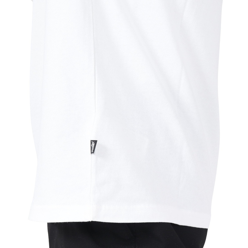 プーマ（PUMA）（メンズ）長袖Tシャツ メンズ バックプリントプリントTシャツ 674897 02 WHT