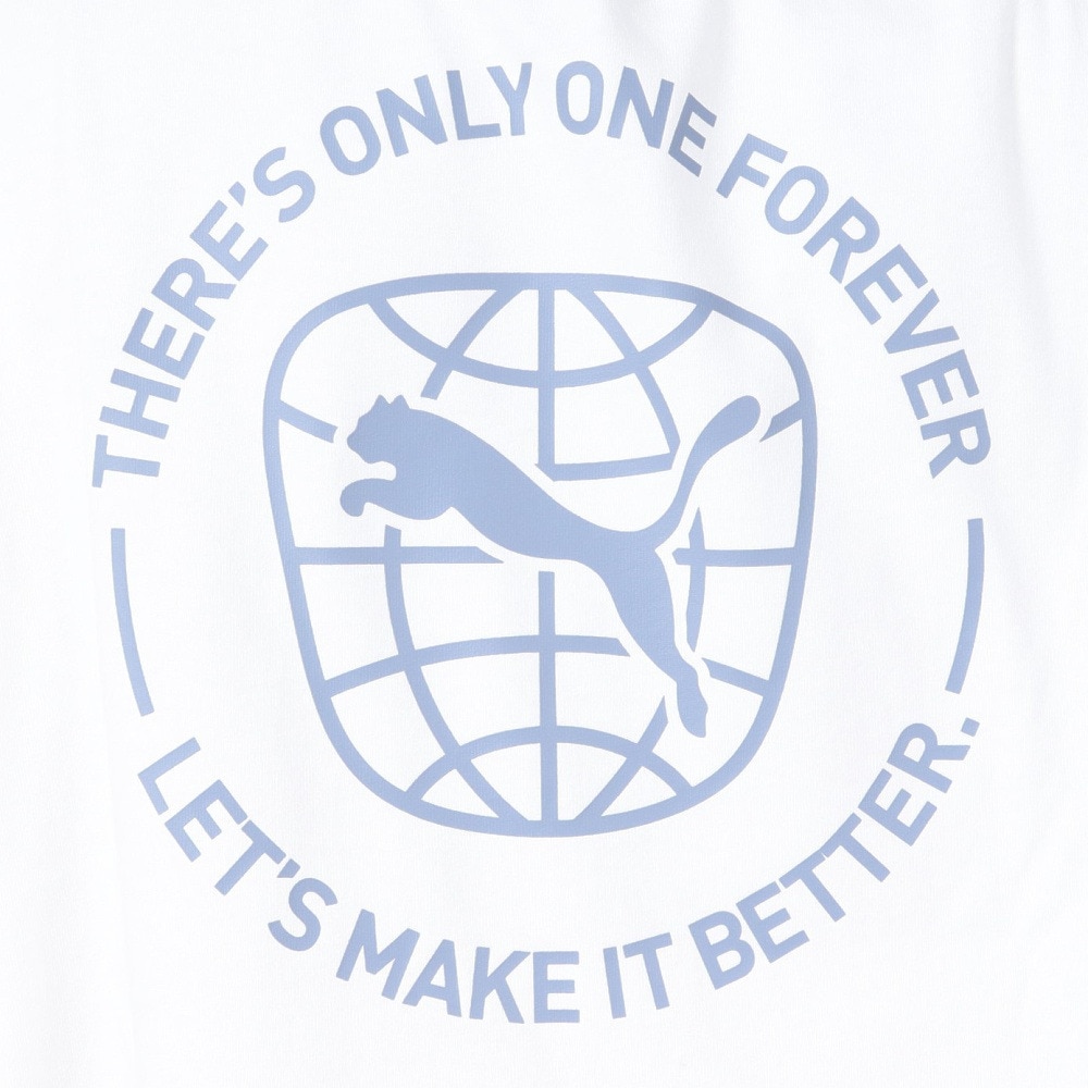 プーマ（PUMA）（メンズ）長袖Tシャツ メンズ バックプリントプリントTシャツ 674897 02 WHT