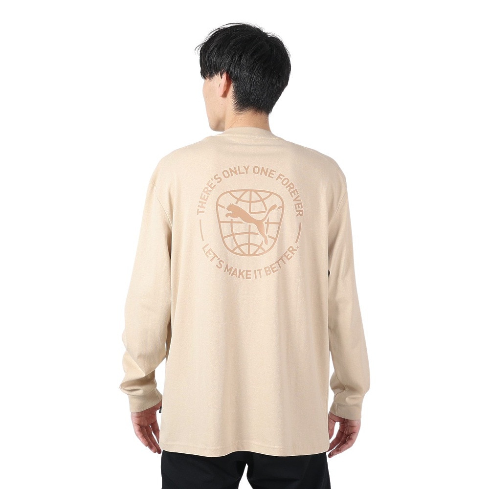 プーマ（PUMA）（メンズ）長袖Tシャツ メンズ バックプリント プリントTシャツ 674897 88 KNR