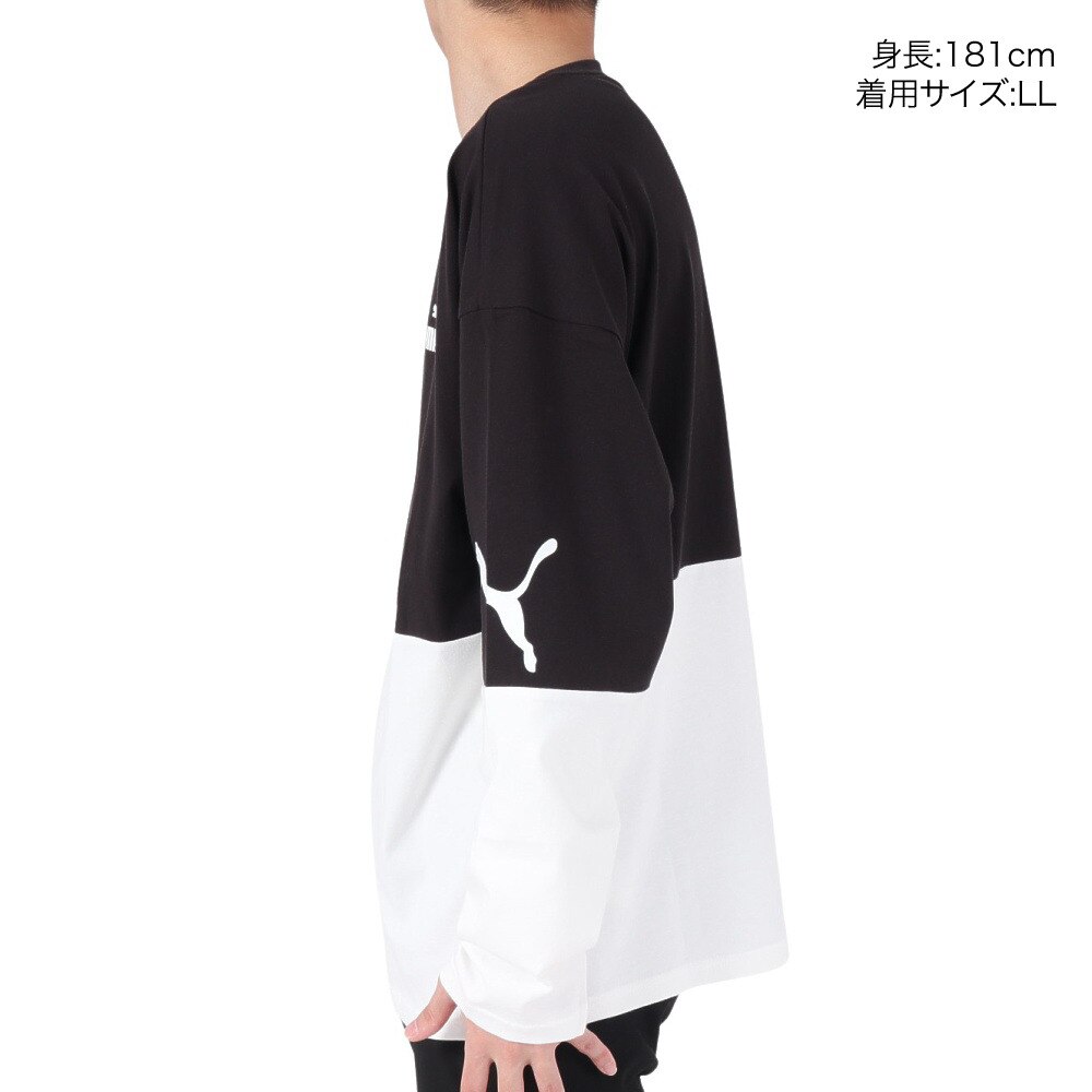 プーマ（PUMA）（メンズ）長袖Tシャツ メンズ POWER  674925 01 BLK
